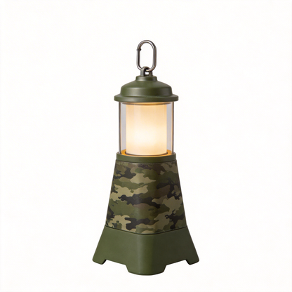 Adventure-Ready | Camouflage Camping Lantern | Reliable Light for Your Expeditions | Perfect Gift for Outdoor Enthusiasts | Rugged Outdoor Design