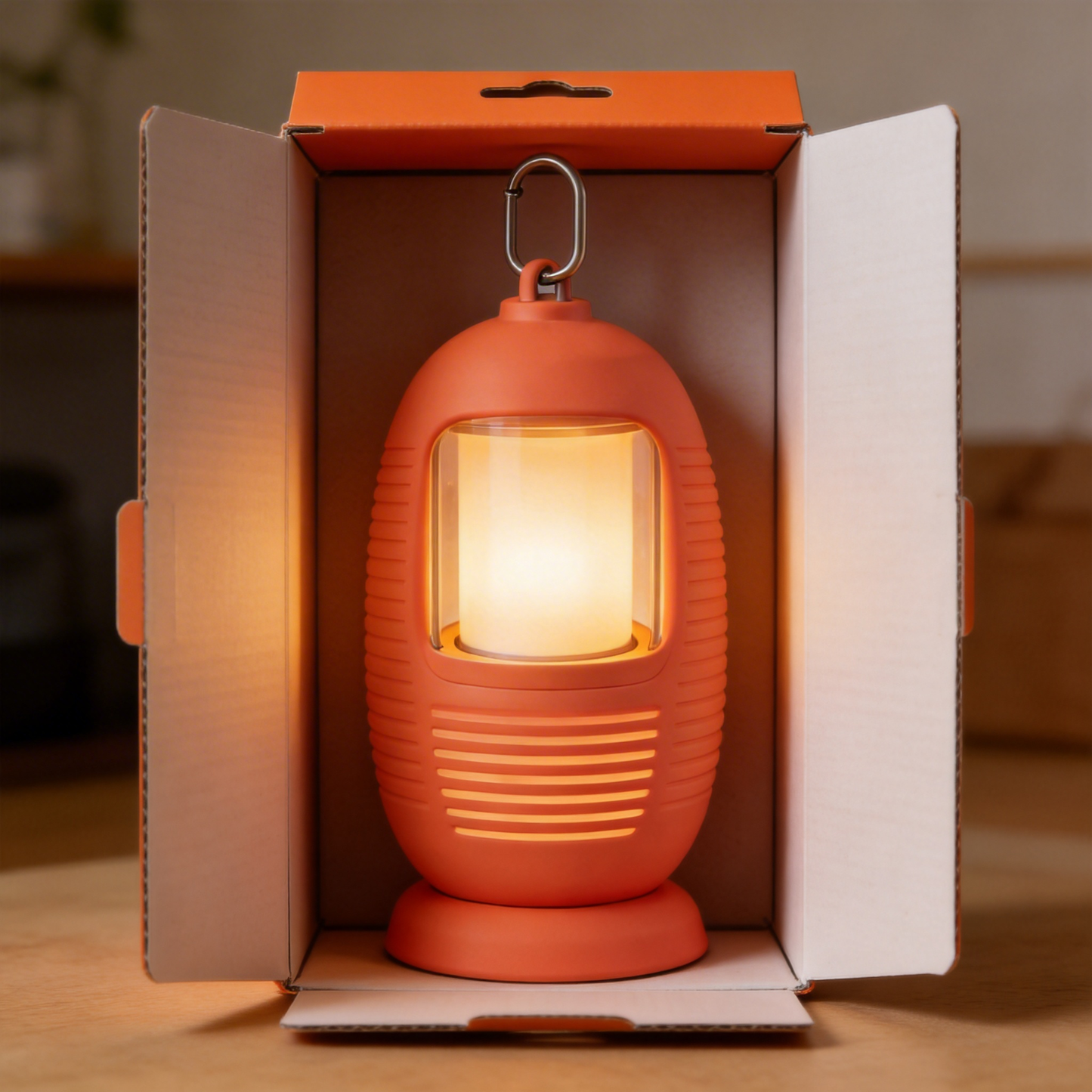 Durable Outdoor Lantern | Vibrant Rubber | Outdoor Adventure Essential | Ideal Gift for Explorers | Modern Design