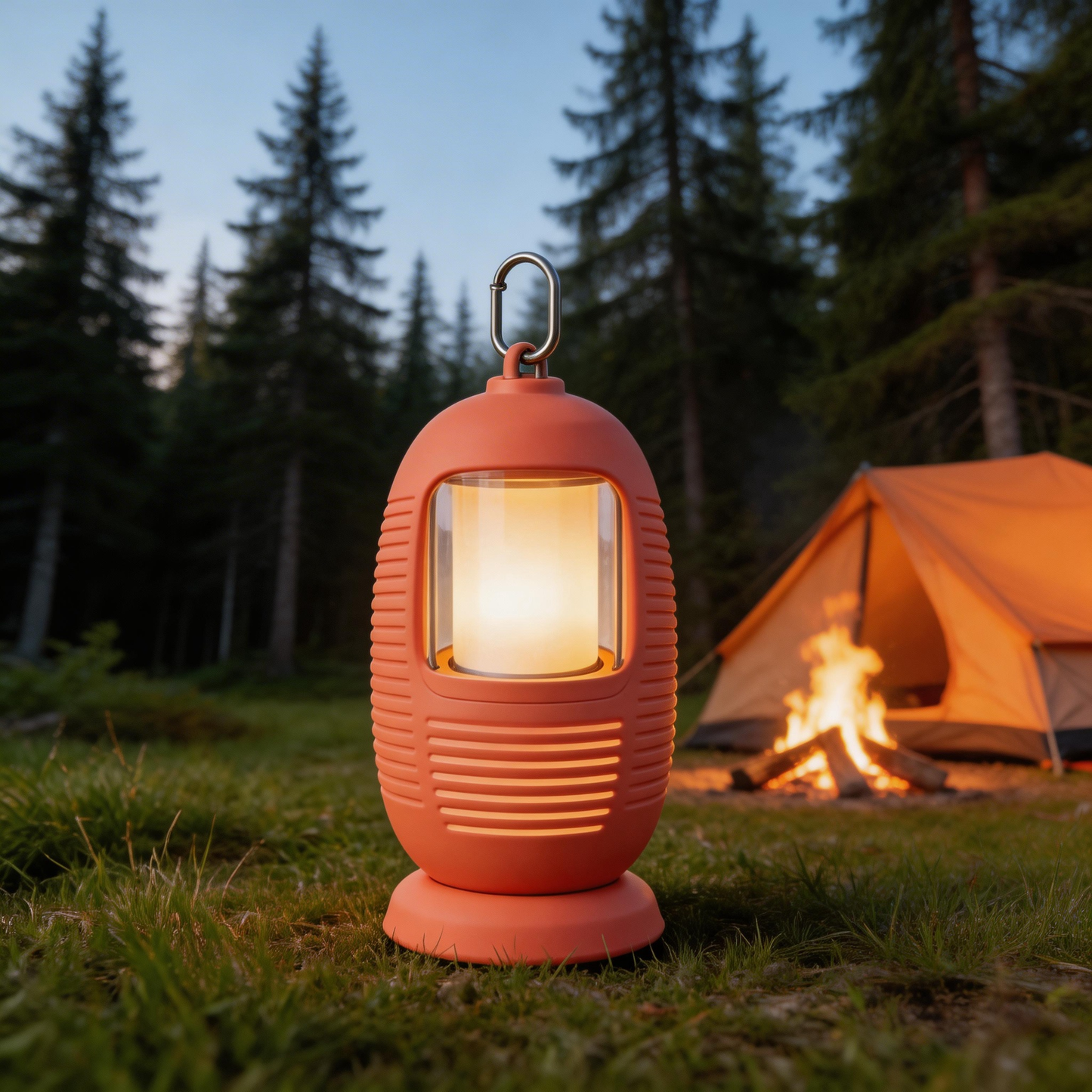 Durable Outdoor Lantern | Vibrant Rubber | Outdoor Adventure Essential | Ideal Gift for Explorers | Modern Design