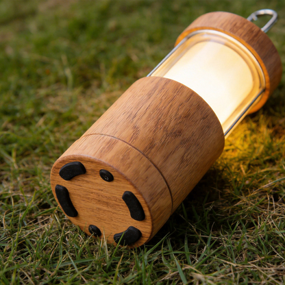 Nature-Inspired | Wooden Camping Lantern | Glow with the Outdoors | Perfect Gift for Nature Lovers | Stylish and Functional Light
