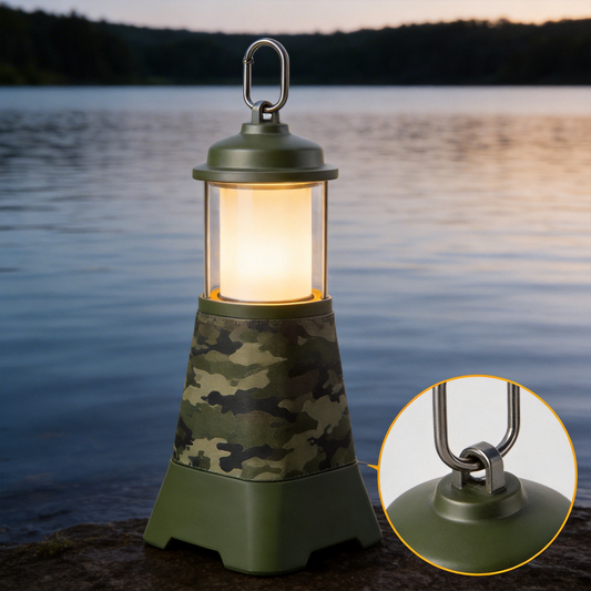Adventure-Ready | Camouflage Camping Lantern | Reliable Light for Your Expeditions | Perfect Gift for Outdoor Enthusiasts | Rugged Outdoor Design