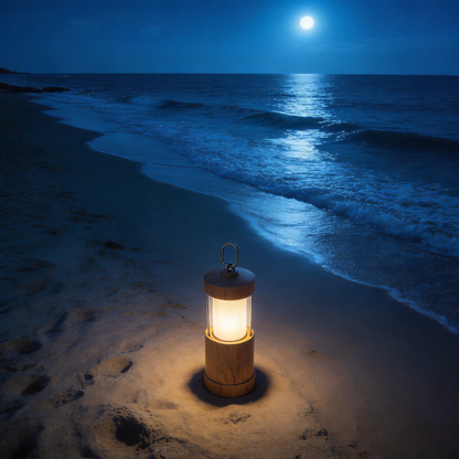 Nature-Inspired | Wooden Camping Lantern | Glow with the Outdoors | Perfect Gift for Nature Lovers | Stylish and Functional Light