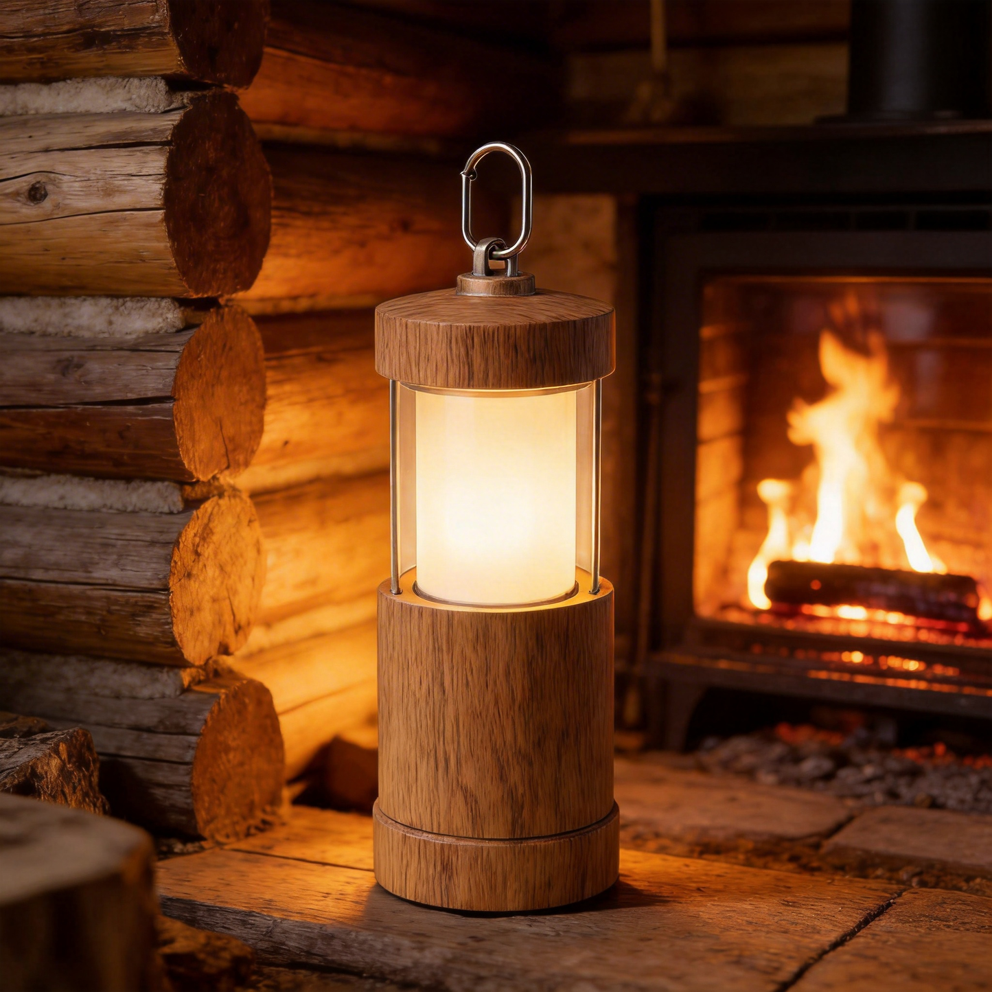 Nature-Inspired | Wooden Camping Lantern | Glow with the Outdoors | Perfect Gift for Nature Lovers | Stylish and Functional Light