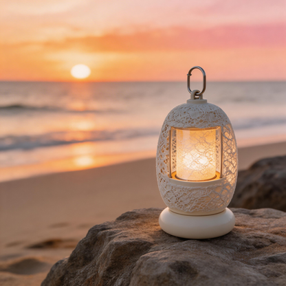 Elegant Camping Lantern | Premium Ceramic & Metal | Outdoor Adventure | Perfect Gift for Nature Lovers | Stunning Illumination