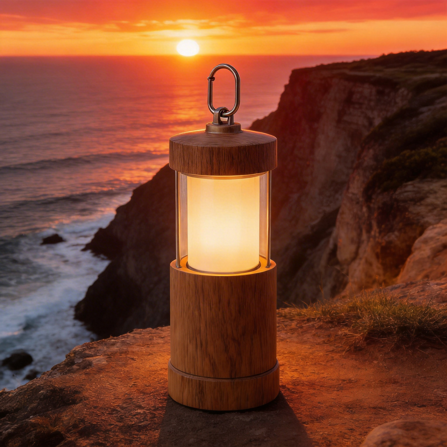 Nature-Inspired | Wooden Camping Lantern | Glow with the Outdoors | Perfect Gift for Nature Lovers | Stylish and Functional Light