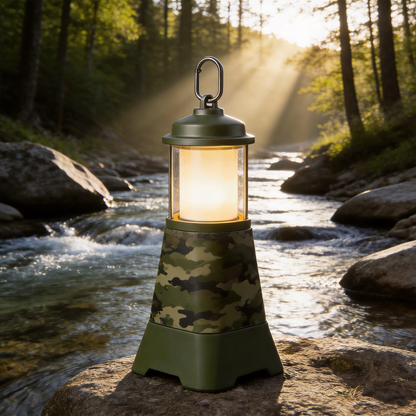 Adventure-Ready | Camouflage Camping Lantern | Reliable Light for Your Expeditions | Perfect Gift for Outdoor Enthusiasts | Rugged Outdoor Design