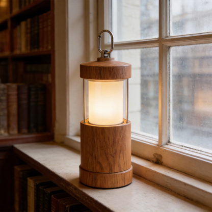 Nature-Inspired | Wooden Camping Lantern | Glow with the Outdoors | Perfect Gift for Nature Lovers | Stylish and Functional Light
