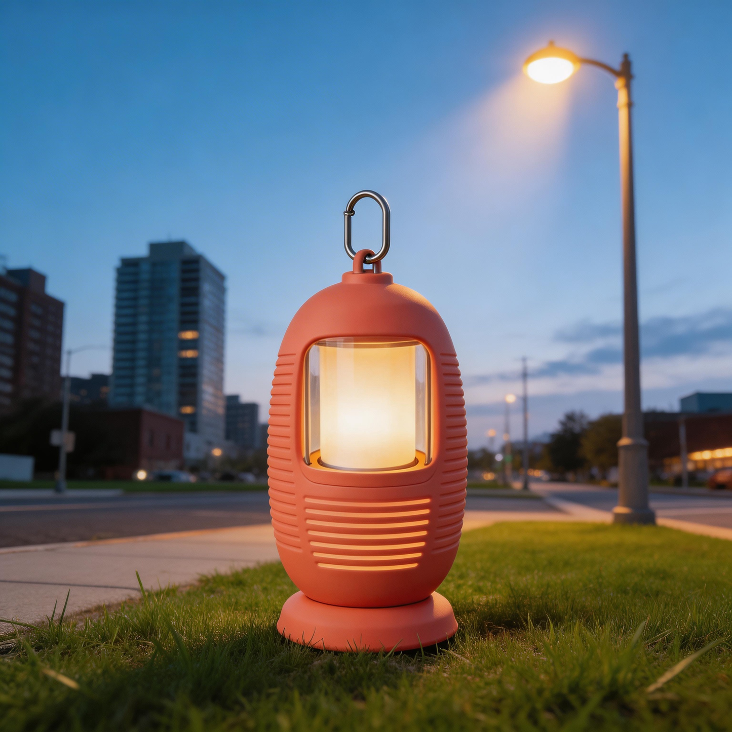 Durable Outdoor Lantern | Vibrant Rubber | Outdoor Adventure Essential | Ideal Gift for Explorers | Modern Design