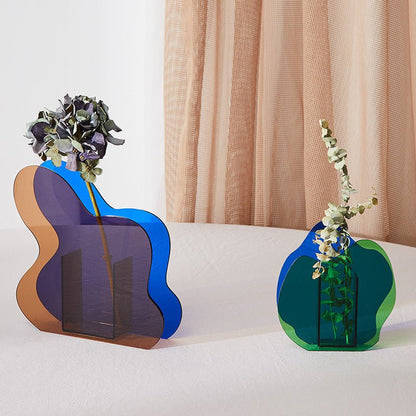 Colourful Nordic Irregular Acrylic Vase