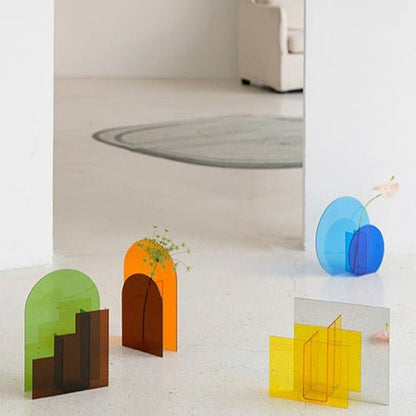 Eclectic Shape Acrylic Vase