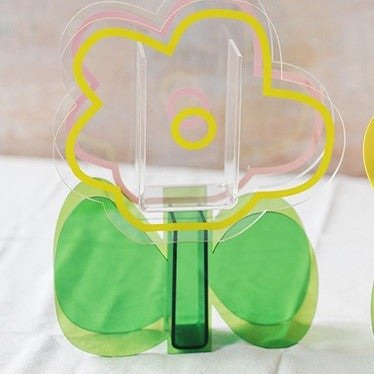 Growing Flowers Acrylic Vase