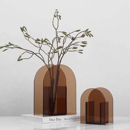 Maxima Dark Arches Acrylic Vase