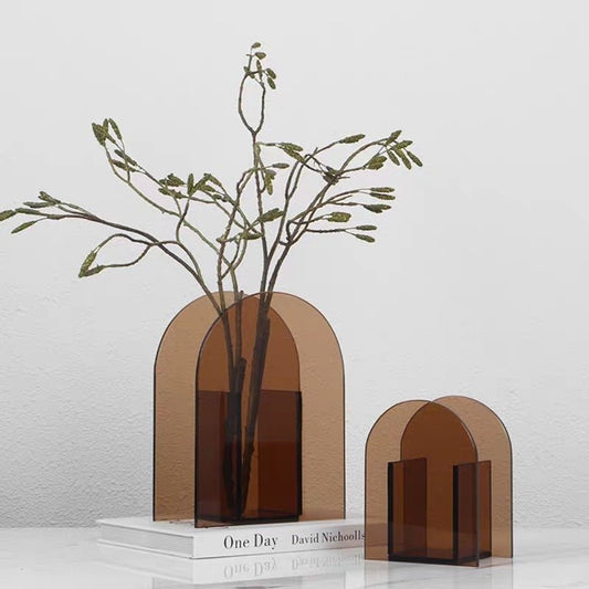 Maxima Dark Arches Acrylic Vase